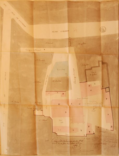 Fichier:1837 Plan lié au rapport d'experts de visite et d'estimation des biens de Jacques Jean dit Fabien.jpg