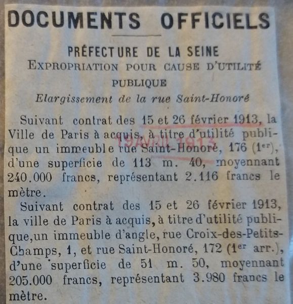 Fichier:172-StHonoré-expropriation 1913.jpg