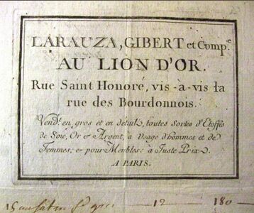 Gibert carte ca 1785