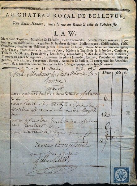 Fichier:Law-tapissier-miroitier-entreRoule-Arbre-sec 1785.jpg