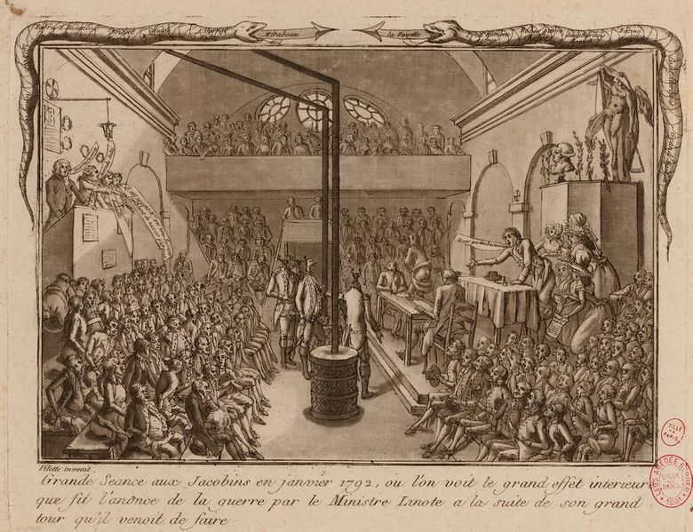 Fichier:Image anonyme grande seance aux jacobins en janvier 1792 . g.25851 703144.jpg