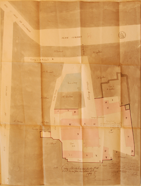 Fichier:1837 Plan lié au rapport d'experts visite des biens succession Jean dit Fabien.png