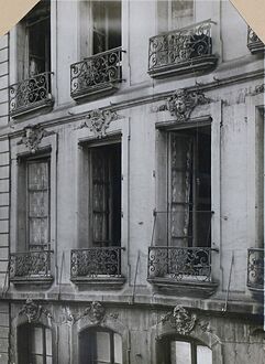 47 rue Saint-Honoré 12 août 1916 (Photo C. Lansiaux. Carnavalet, PH20702).