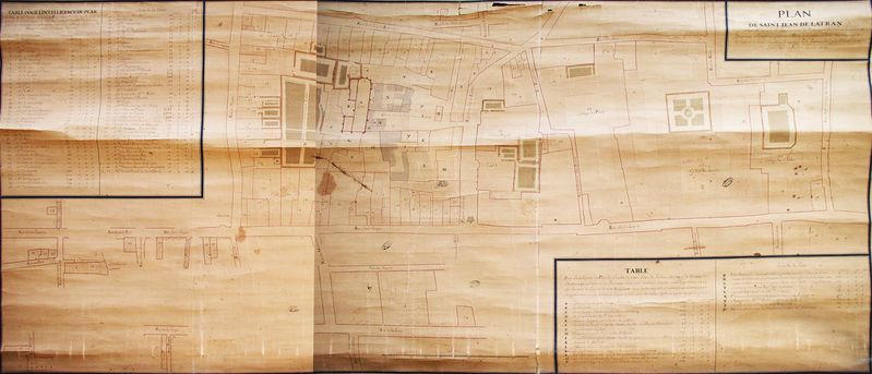 Fichier:1752 Plan de Saint Jean de Latran par Blavet, architecte, juré expert à Paris. Archives nationales - N1-Seine-35.jpg