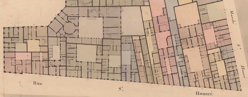 Fichier:Palais-Royal-I12-Vasserot-MarchéStHonoré-PlVendôme 1810.jpg