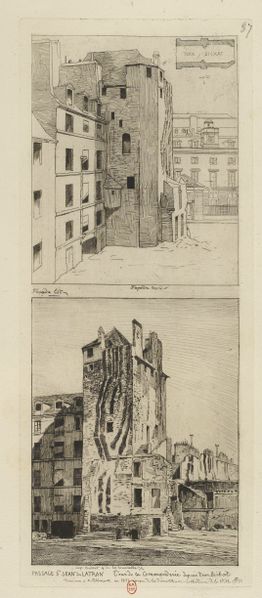 Fichier:1854 Tour Bichat façades nord et est dessins par A. Potémont.jpg