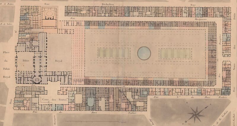 Fichier:Palais-Royal-I1-I2-I3-Vasserot 1830.jpg